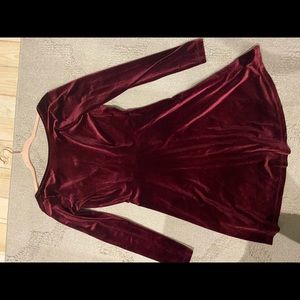 NWT Asos Velvet red dress